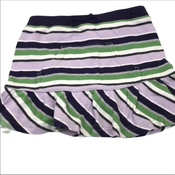 GYMBOREE EUC GIRLS SKORT SKIRT BOTTOMS STRIPES SUMMER CASUAL GIRL PURPLE SIZE 4 - Picture 2 of 6